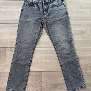 Cabi Gray Acid Wash Straight Leg Jeans Boyfriend Style Size 0